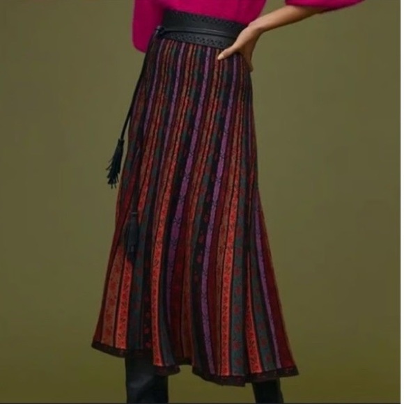 NEW Anthropologie Cecilia Prado Knit Sweater Skirt, Sz L - Picture 4 of 8